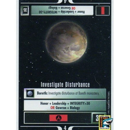 Star Trek CCG Investigate Disturbance WB R