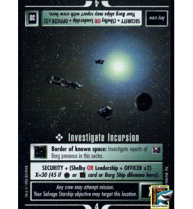 Star Trek CCG Investigate Incursion BB R