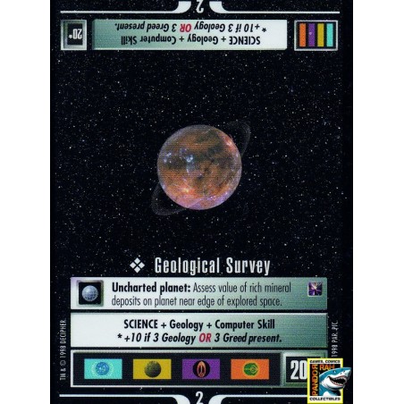 Star Trek CCG Geological Survey BB R