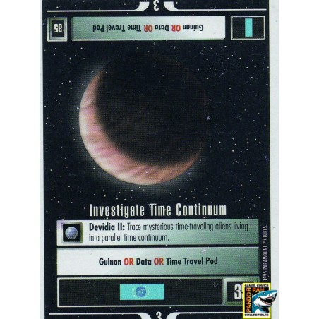 Star Trek CCG Investigate Time Continuum WB R