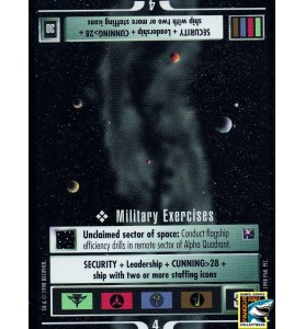 Star Trek CCG Military Exercises BB R