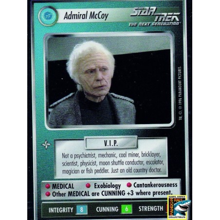 Star Trek CCG Admiral McCoy BB PR