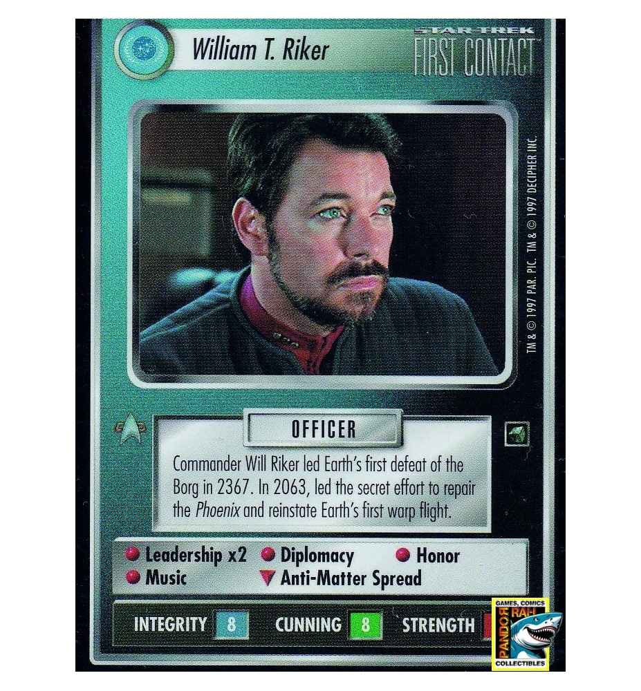 Star Trek CCG William T. Riker BB R