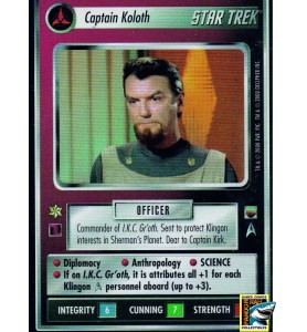 Star Trek CCG Captain Koloth BB P