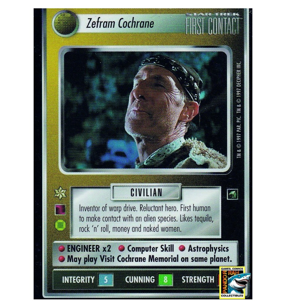 Star Trek CCG Zefram Cochrane BB R