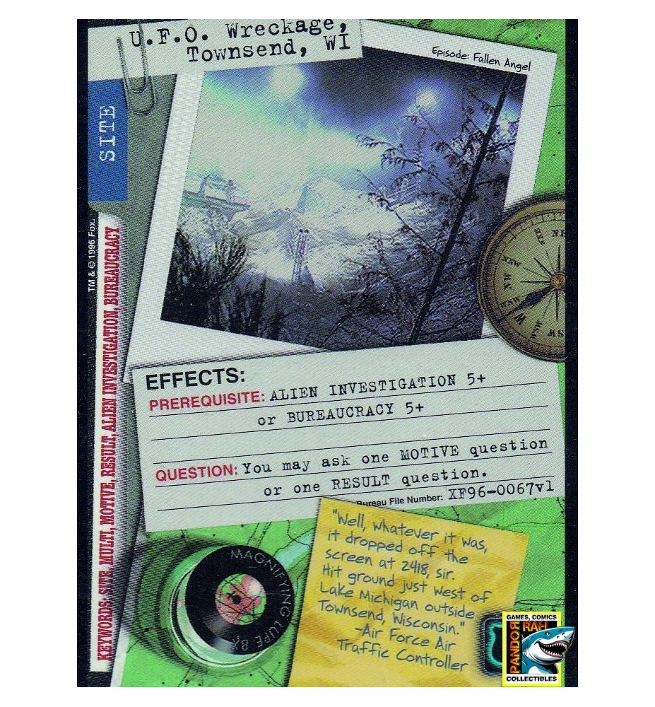 The X-Files TCG - U.F.O. Wreckage, Townsend, WI R