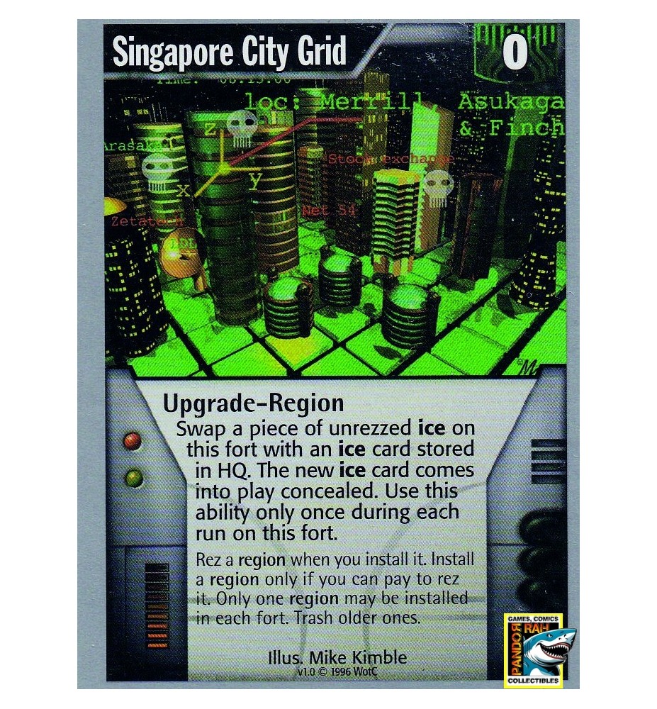 Netrunner CCG Singapore City Grid R