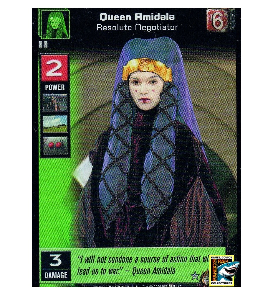 Young Jedi CCG - Queen Amidala, Resolute Negotiator R