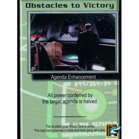 Babylon 5 Trading Card Game Obstacles To Victory