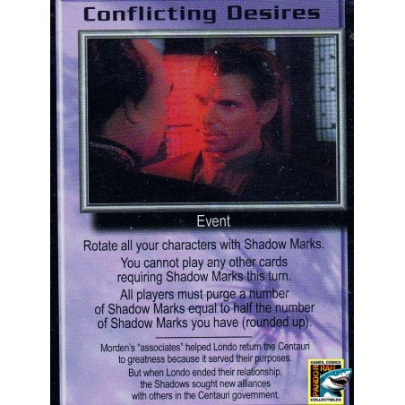 Babylon 5 Trading Card Game Conflicting Desires