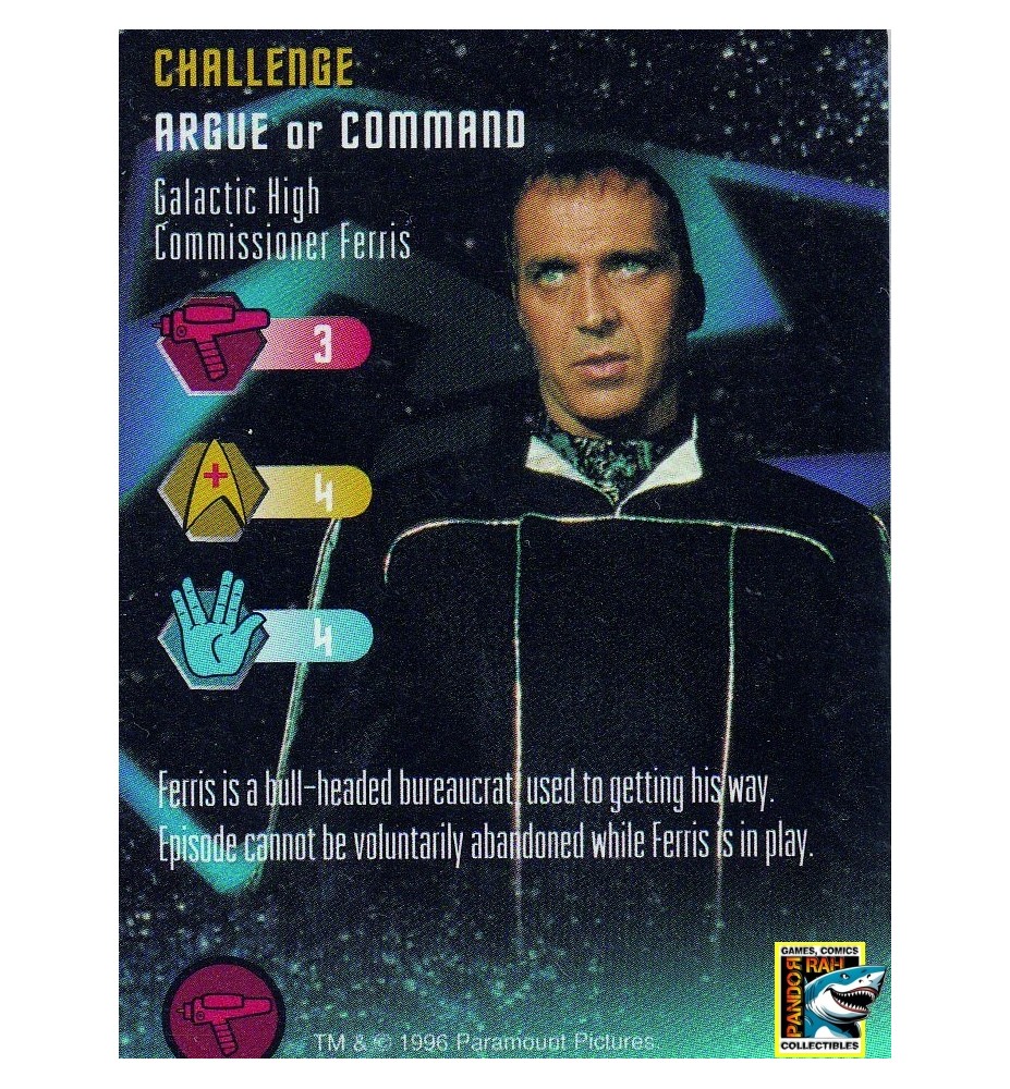 Star Trek TCG Galactic High Commissioner Ferris VR