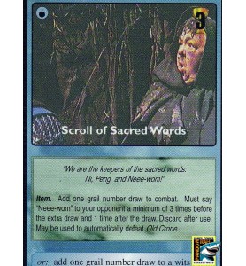 Monty Python And The Holy Grail CCG Scroll Of Sacred Words: Nee-Wom R