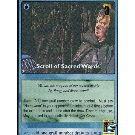 Monty Python And The Holy Grail CCG Scroll Of Sacred Words: Nee-Wom R