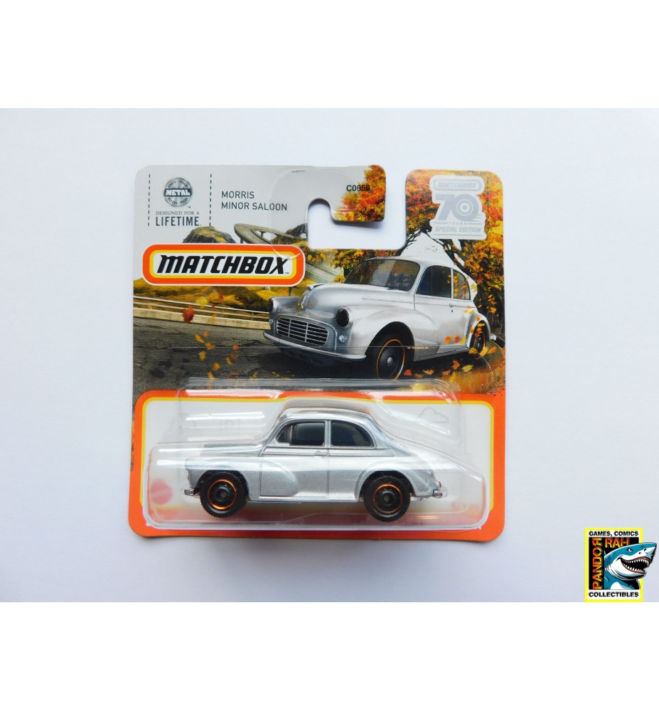 Matchbox Morris Minor Saloon Zilverkleurig 1:65