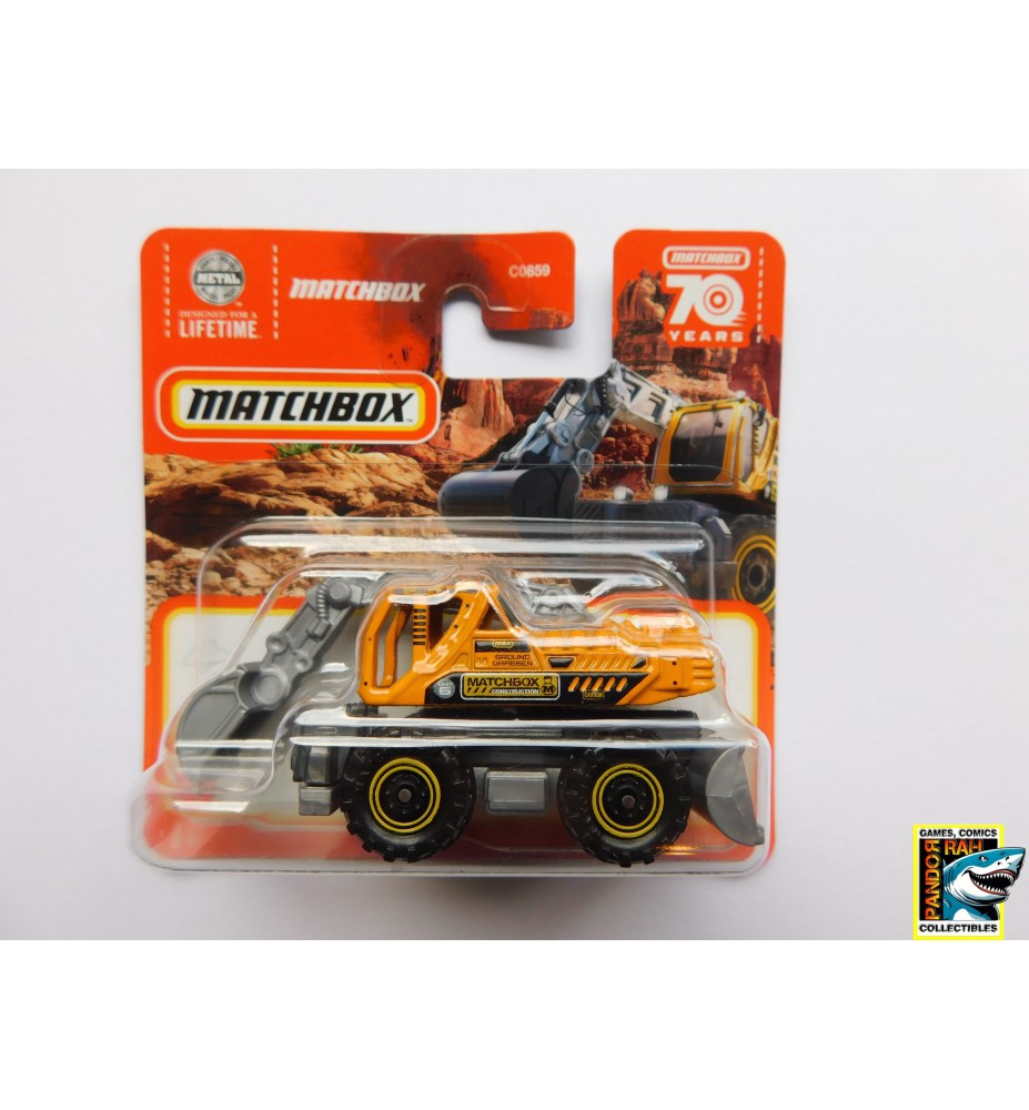 Matchbox Ground Grabber Okergeel 1:65