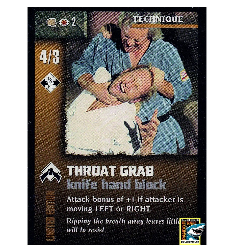 Ultimate Combat TCG Throat Grab