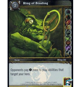 World Of Warcraft TCG Onyxia's Lair Ring Of Binding Foil