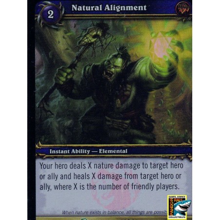 World Of Warcraft TCG Onyxia's Lair Natural Alignment Foil