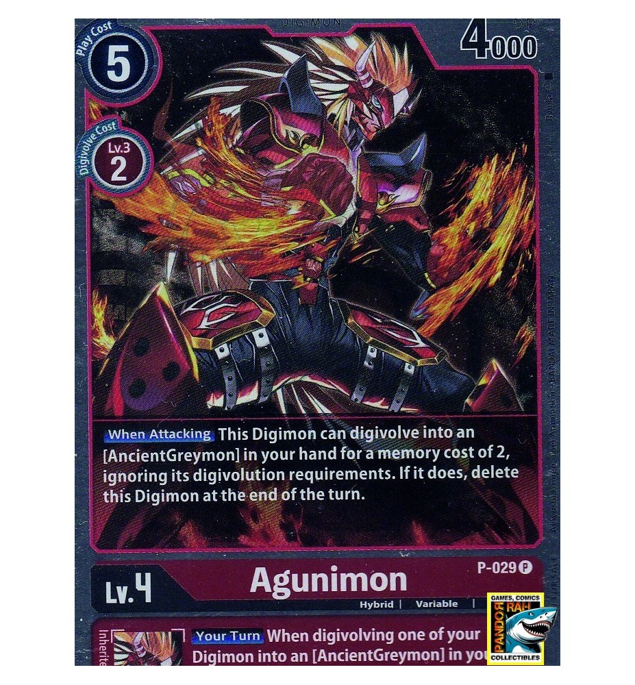 DigiMon TCG Agunimon P Foil