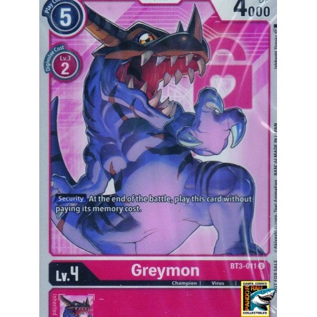 DigiMon TCG Greymon U Promo Polybagged