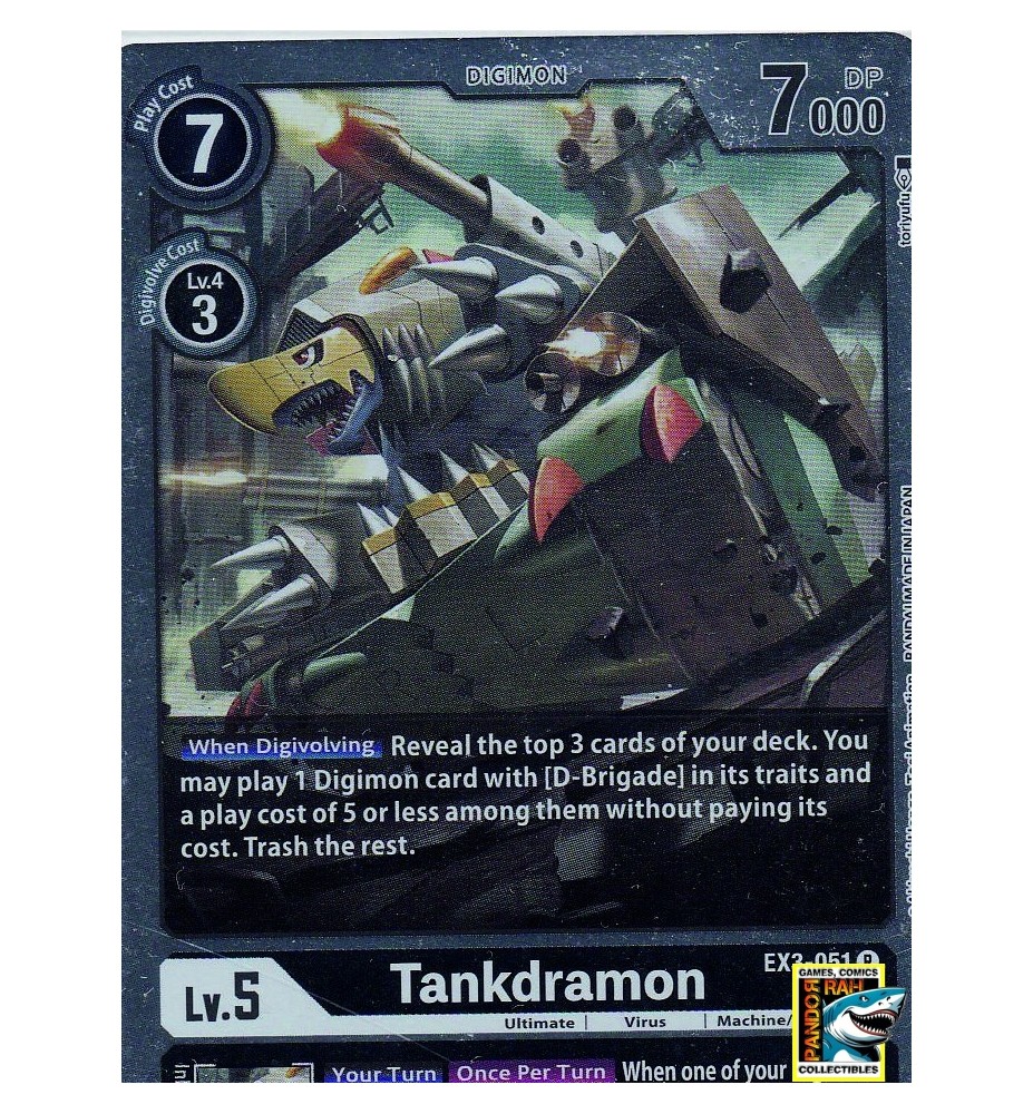 DigiMon TCG Tankdramon Foil R