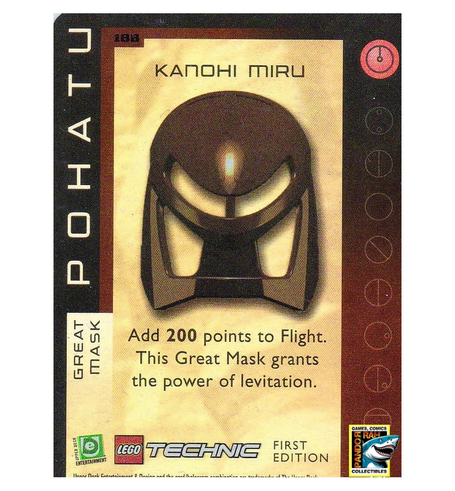 Bionicle Quest For The Masks TCG - Pohatu - Kanohi Miru Foil UR