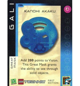 Bionicle Quest For The Masks TCG - Gali - Kanohi Akaku Foil UR