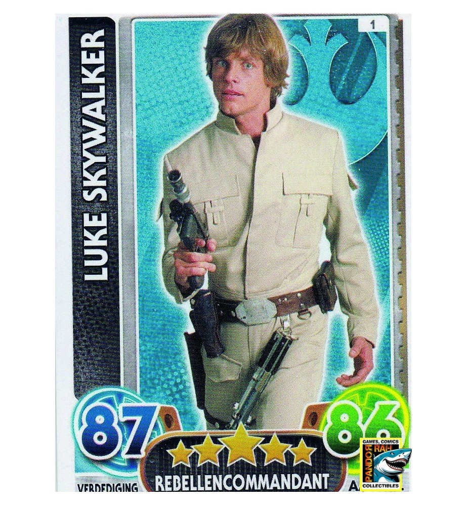 Star Wars Force Attax 2016 NL Luke Skywalker