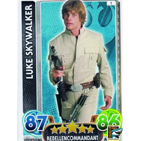 Star Wars Force Attax 2016 NL Luke Skywalker