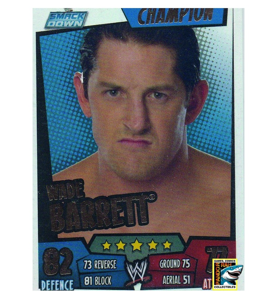 WWE Slam Attax Rumble 2011 Wade Barrett Wasteland Mirror Foil