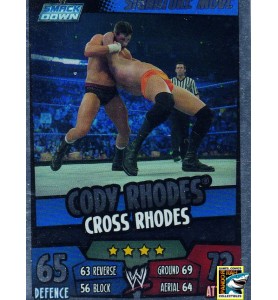 WWE Slam Attax Rumble 2011 Cody Rhodes Cross Rhodes Mirror Foil