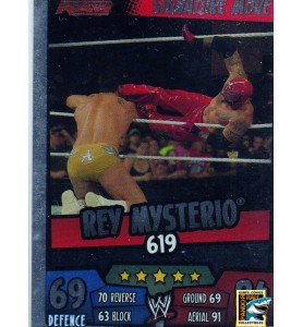 WWE Slam Attax Rumble 2011 Rey Mysterio 619 Mirror Foil