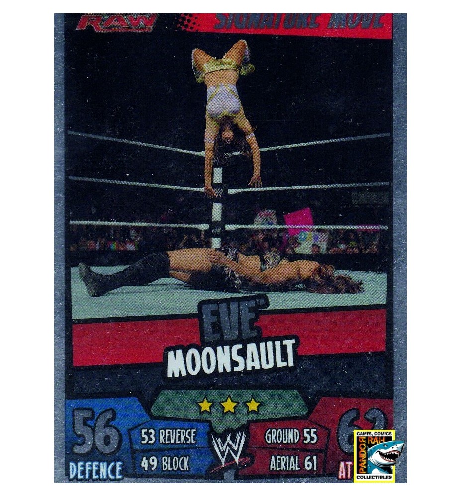 WWE Slam Attax Rumble 2011 Eve Moonsault Mirror Foil