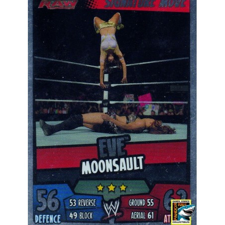 WWE Slam Attax Rumble 2011 Eve Moonsault Mirror Foil