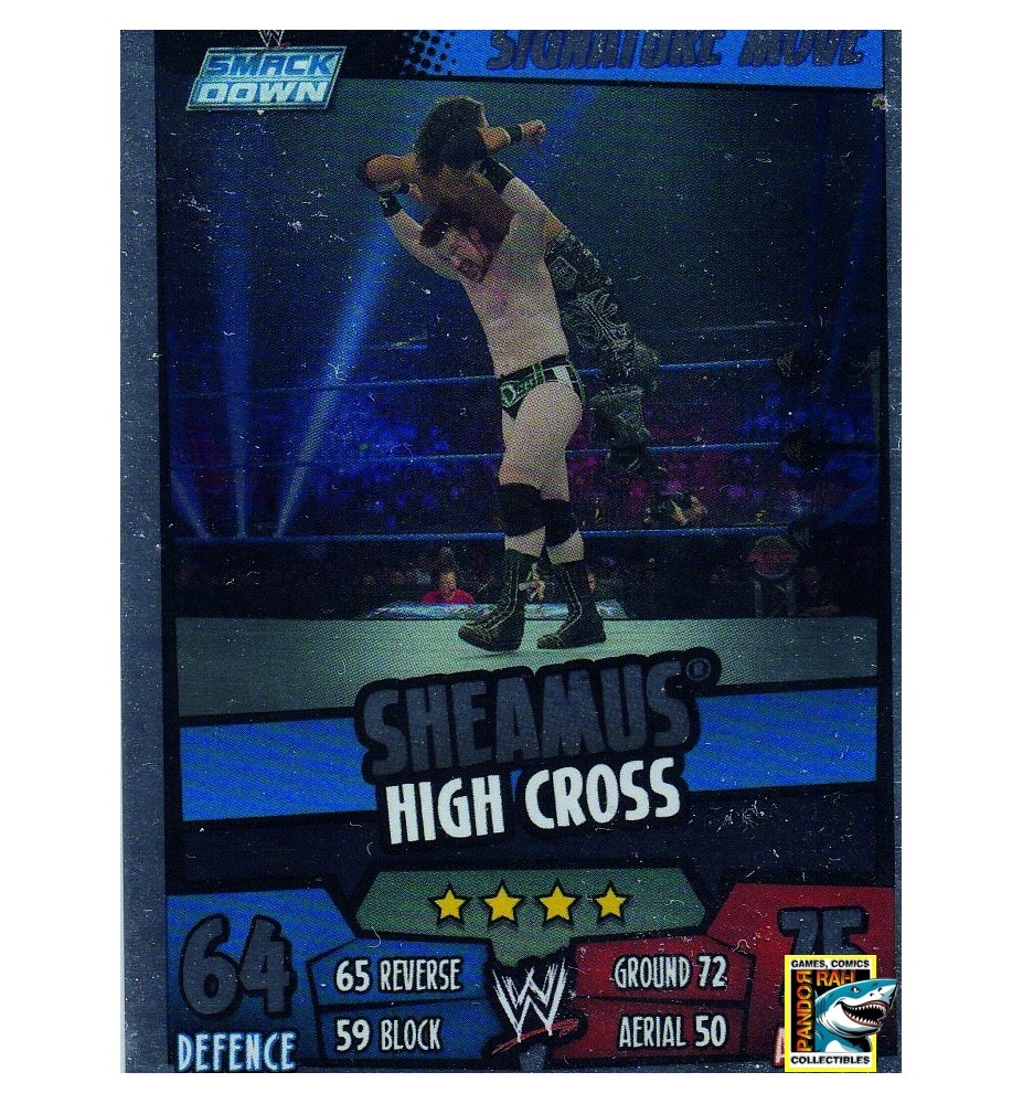 WWE Slam Attax Rumble 2011 Sheamus High Cross Mirror Foil