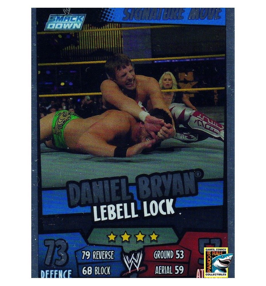 WWE Slam Attax Rumble 2011 Daniel Bryan Lebell Lock Mirror Foil