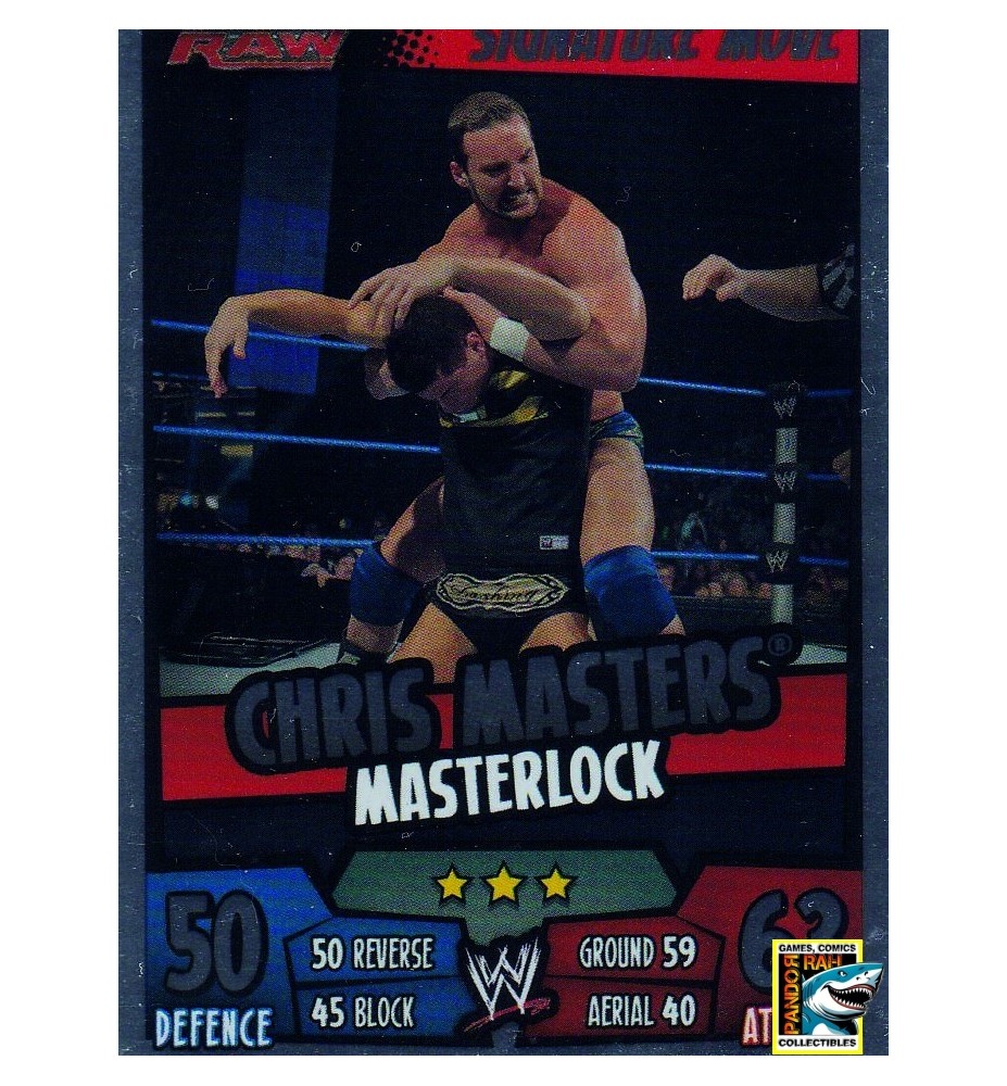 WWE Slam Attax Rumble 2011 Chris Masters Masterlock Mirror Foil