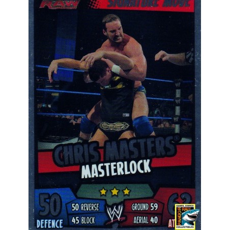 WWE Slam Attax Rumble 2011 Chris Masters Masterlock Mirror Foil