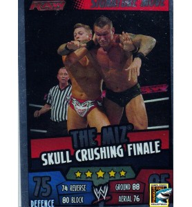 WWE Slam Attax Rumble 2011 The Miz Skull Crushing Finale Mirror Foil