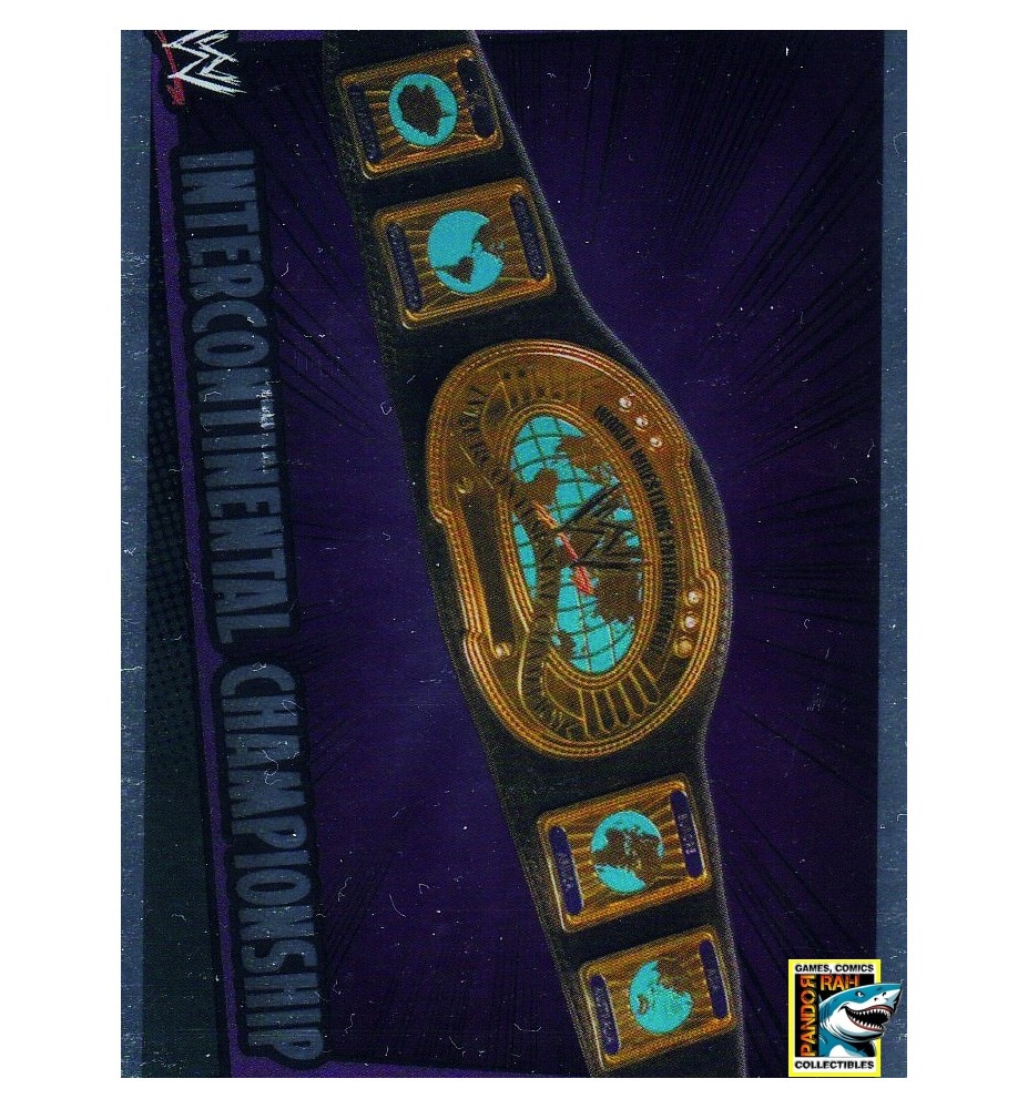 WWE Slam Attax Rumble 2011 WWE Intercontinental Championship Belt Mirror Foil