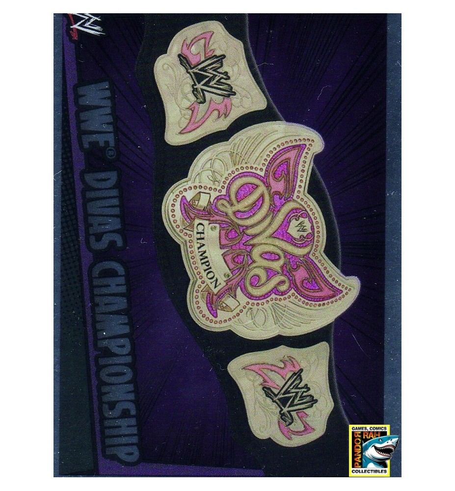 WWE Slam Attax Rumble 2011 WWE Divas Championship Belt Mirror Foil