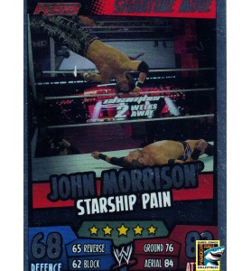 WWE Slam Attax Rumble 2011 John Morrison Starship Pain Mirror Foil