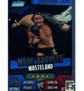 WWE Slam Attax Rumble 2011 Wade Barrett Rainbow Foil