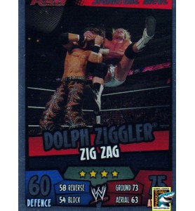 WWE Slam Attax Rumble 2011 Dolph Ziggler Zig Zag Mirror Foil