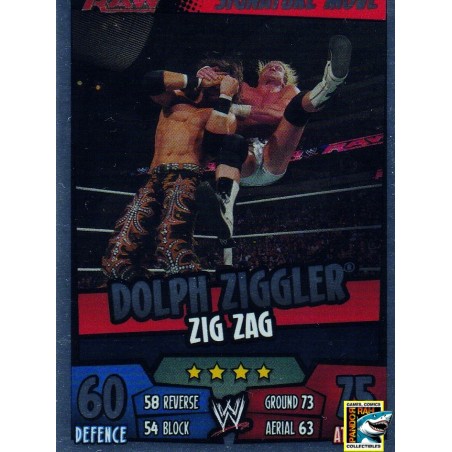 WWE Slam Attax Rumble 2011 Dolph Ziggler Zig Zag Mirror Foil