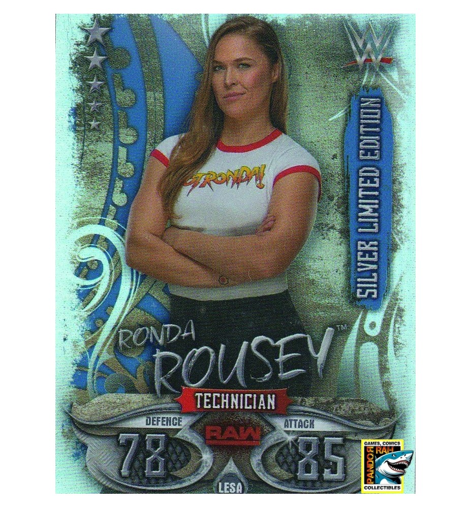 WWE Slam Attax Live 2018 Ronda Rousey Silver Limited Edition Foil