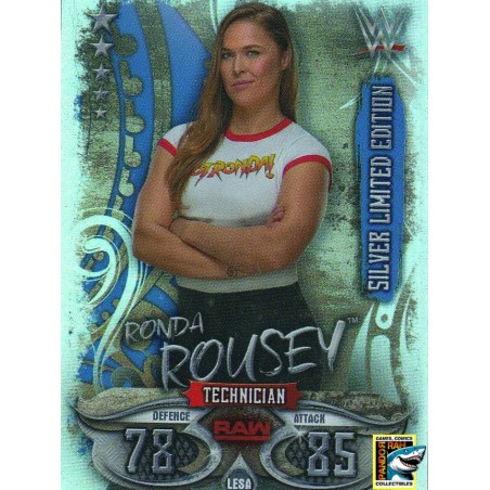 WWE Slam Attax Live 2018 Ronda Rousey Silver Limited Edition Foil