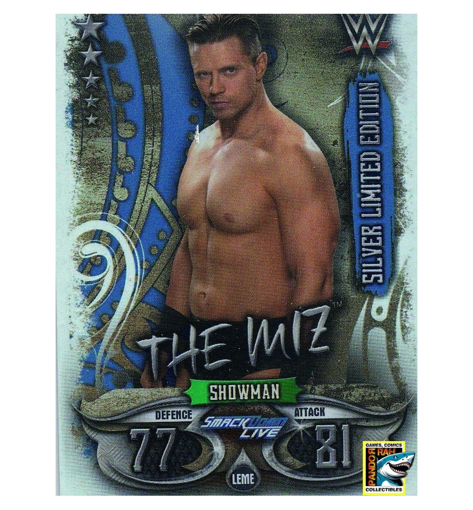 WWE Slam Attax Live 2018 The Miz Silver Limited Edition Foil