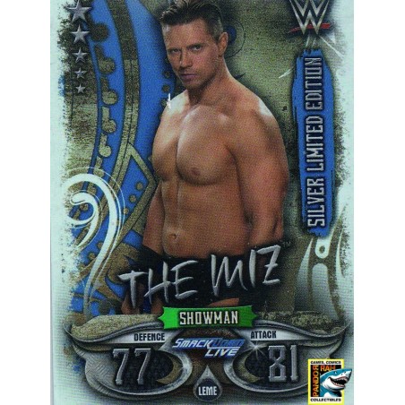 WWE Slam Attax Live 2018 The Miz Silver Limited Edition Foil