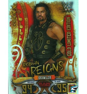 WWE Slam Attax Live 2018 Roman Reigns Gold Limited Edition Foil